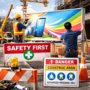 Quảng cáo và bảng hiệu công trình